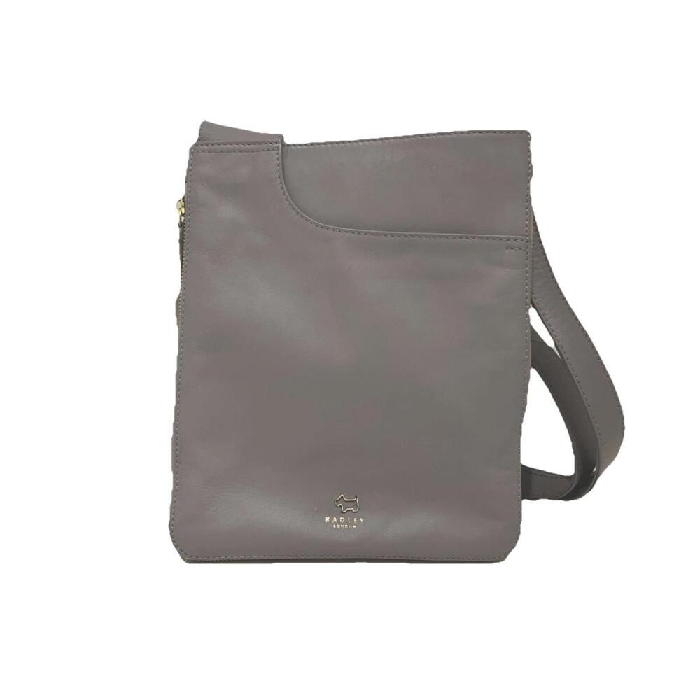 Radley London Dukes Place Medium Compartment Crossbody Bag Smoke Blue New
